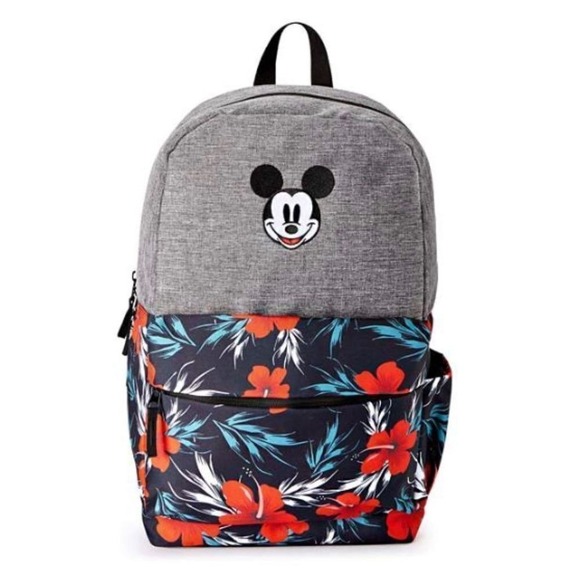 Disney Handbags - Disney Floral Mickey Mouse officially licensed school novelty Backpack NWT